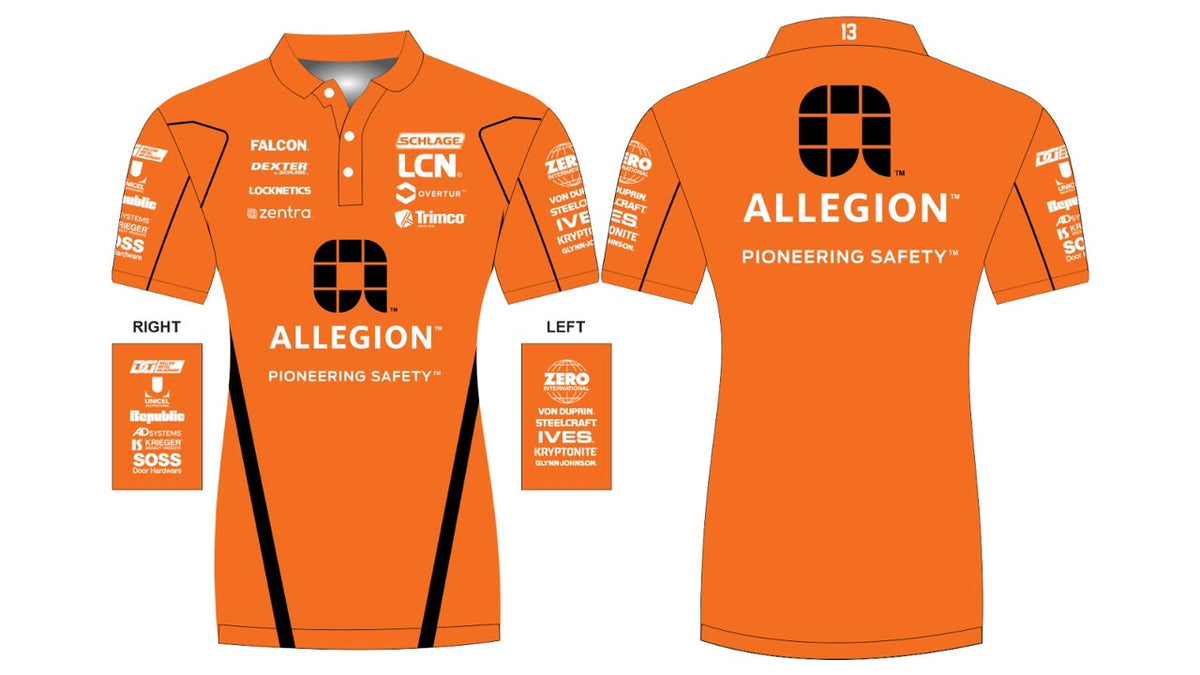 Allegion custom crew shirts