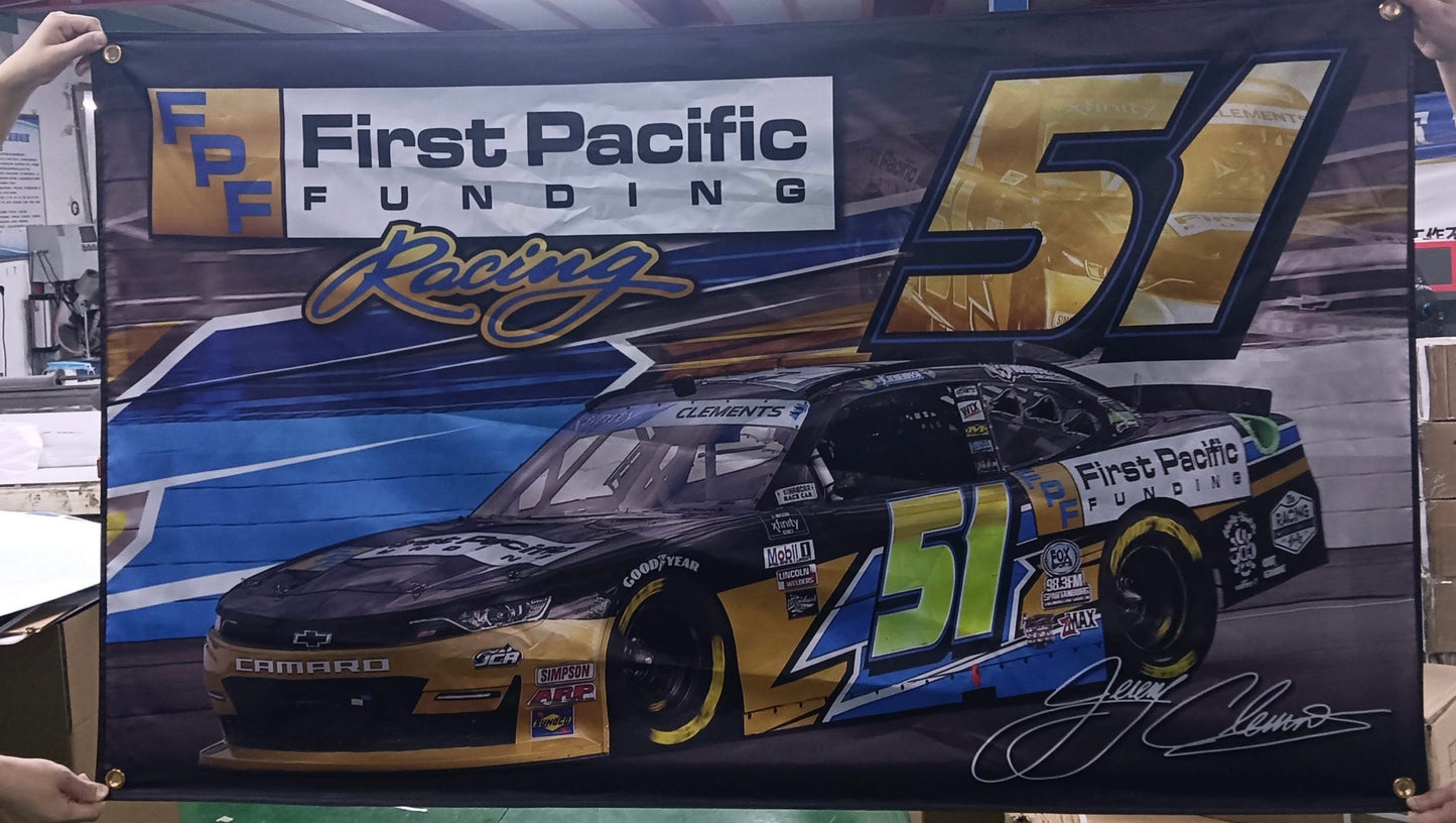 Jeremy Clements 51 infield flag - FPF