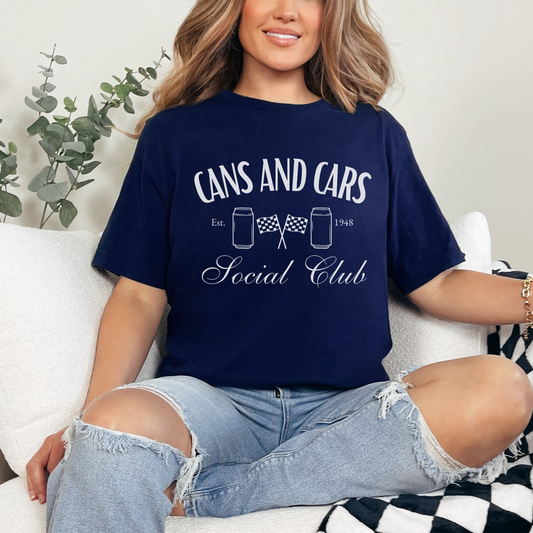 Cans and Cars Social Club Unisex t-shirt | Tailgate By Abby