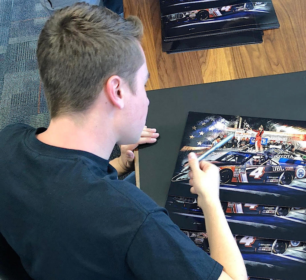 Christopher Bell Signed NASCAR Truck Series Championship Celebration 11x14 Photo