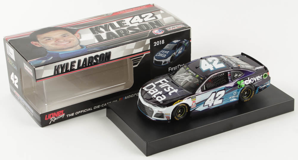 Kyle Larson 2018 First Data Liquid Color Autographed Diecast