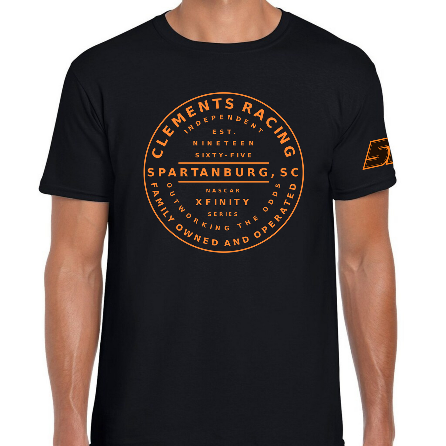 Clements Racing circle logo shirt
