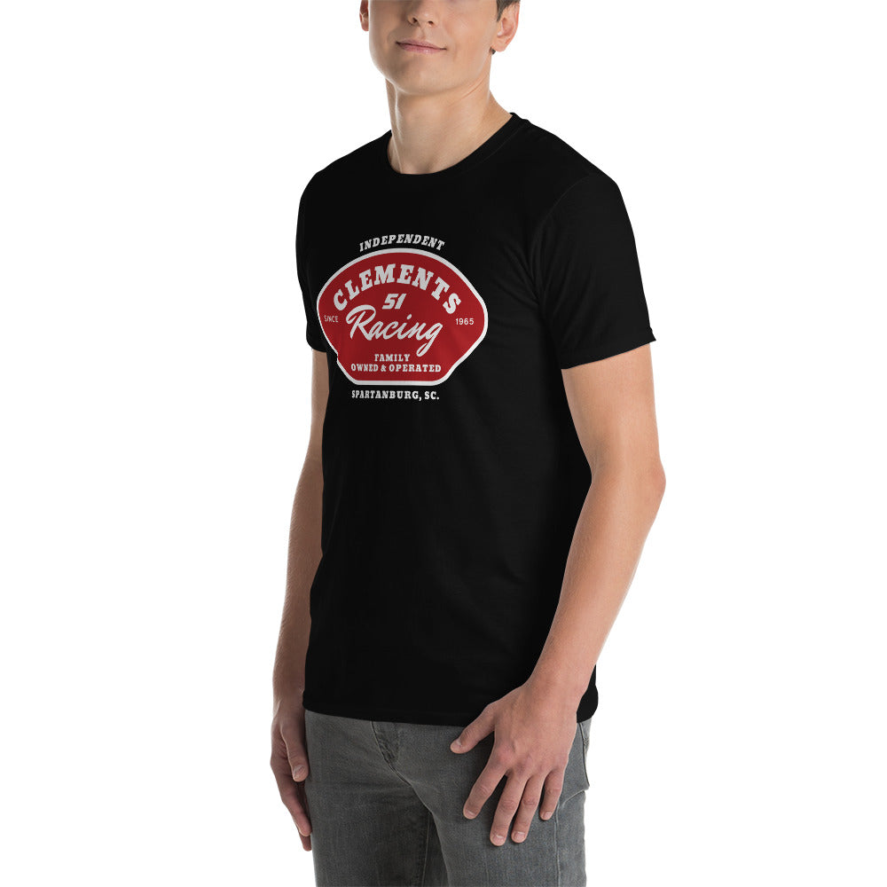 Clements Racing Shield Logo Short-Sleeve Unisex T-Shirt