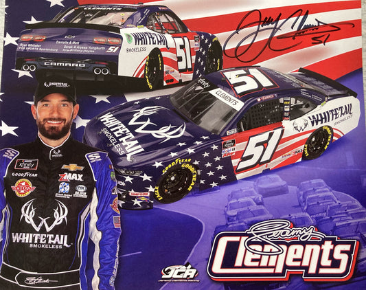 AUTOGRAPHED Jeremy Clements NASCAR Hero Card
