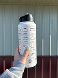 Track Fan 32 Oz Stainless Steel Water Bottle Tumbler With Stickers