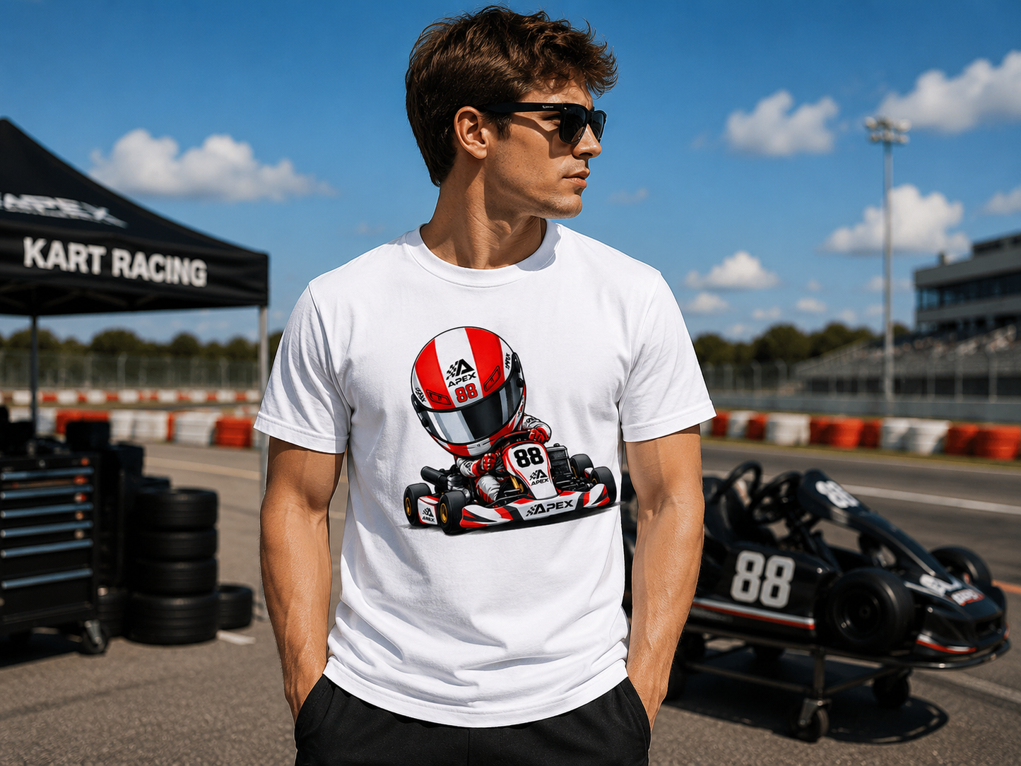 Big Head Racer -Kart Lean- YOU HESITATE. I CAPITALIZE.