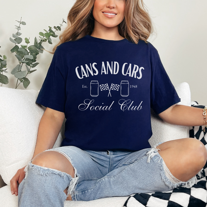 Cans and Cars Social Club Unisex t-shirt | Tailgate By Abby