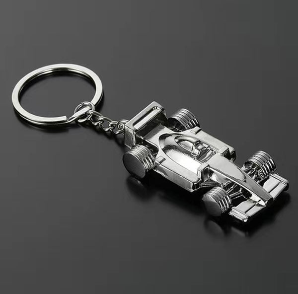 Indy car F1 metal keychain
