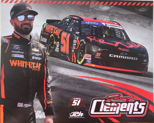 UNSIGNED Jeremy Clements NASCAR Hero Card