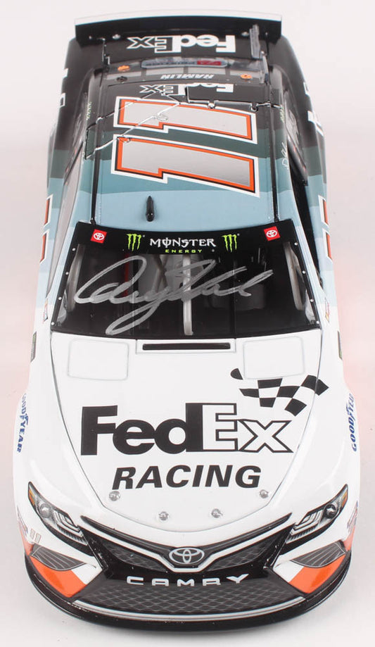 Denny Hamlin 2019 FedEx Darlington Throwback Autographed Diecast