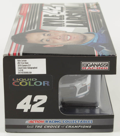 Kyle Larson 2018 First Data Liquid Color Autographed Diecast