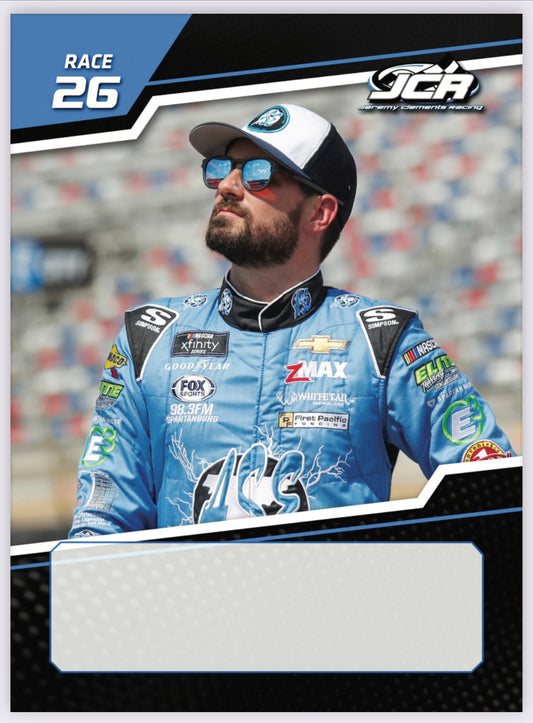 Jeremy Clements signed limited edition trading card, Race 26