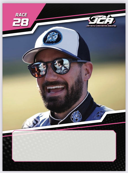 Jeremy Clements signed limited edition trading card, Race 28