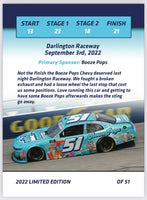 Jeremy Clements signed limited edition trading card, Race 24