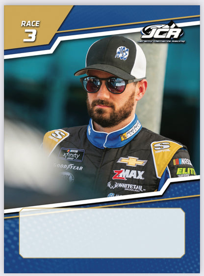 Jeremy Clements signed limited edition trading cards, races 1-5