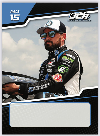Jeremy Clements signed limited edition trading card, Race 15