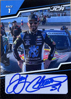 Jeremy Clements signed limited edition trading card, Race 1