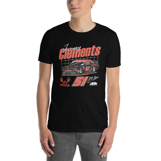 Jeremy Clements Racing Whitetail Smokless Car Short-Sleeve Unisex T-Shirt