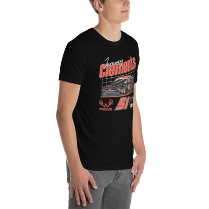 Jeremy Clements Racing Whitetail Smokless Car Short-Sleeve Unisex T-Shirt