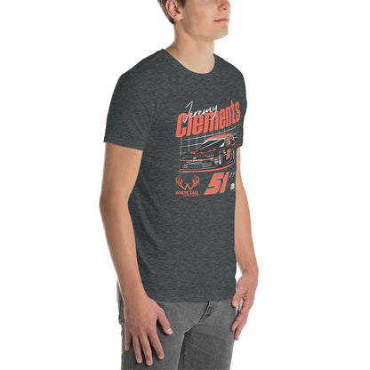 Jeremy Clements Racing Whitetail Smokless Car Short-Sleeve Unisex T-Shirt