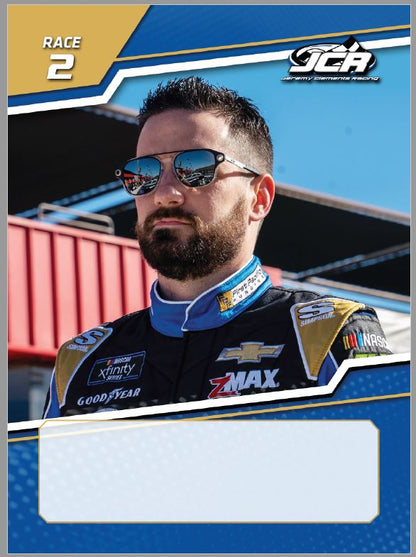 Jeremy Clements signed limited edition trading card, Race 2