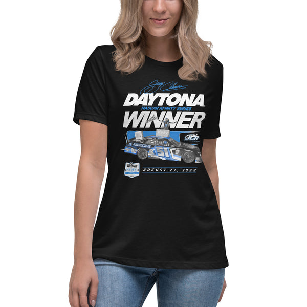 Official Daytona Jeremy Clements Win Shirt | Women's Fit Relaxed T-Shirt